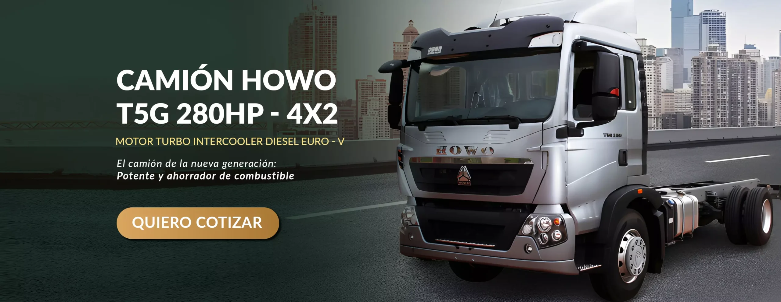 camión howo t5g 280hp 4x2 colombia